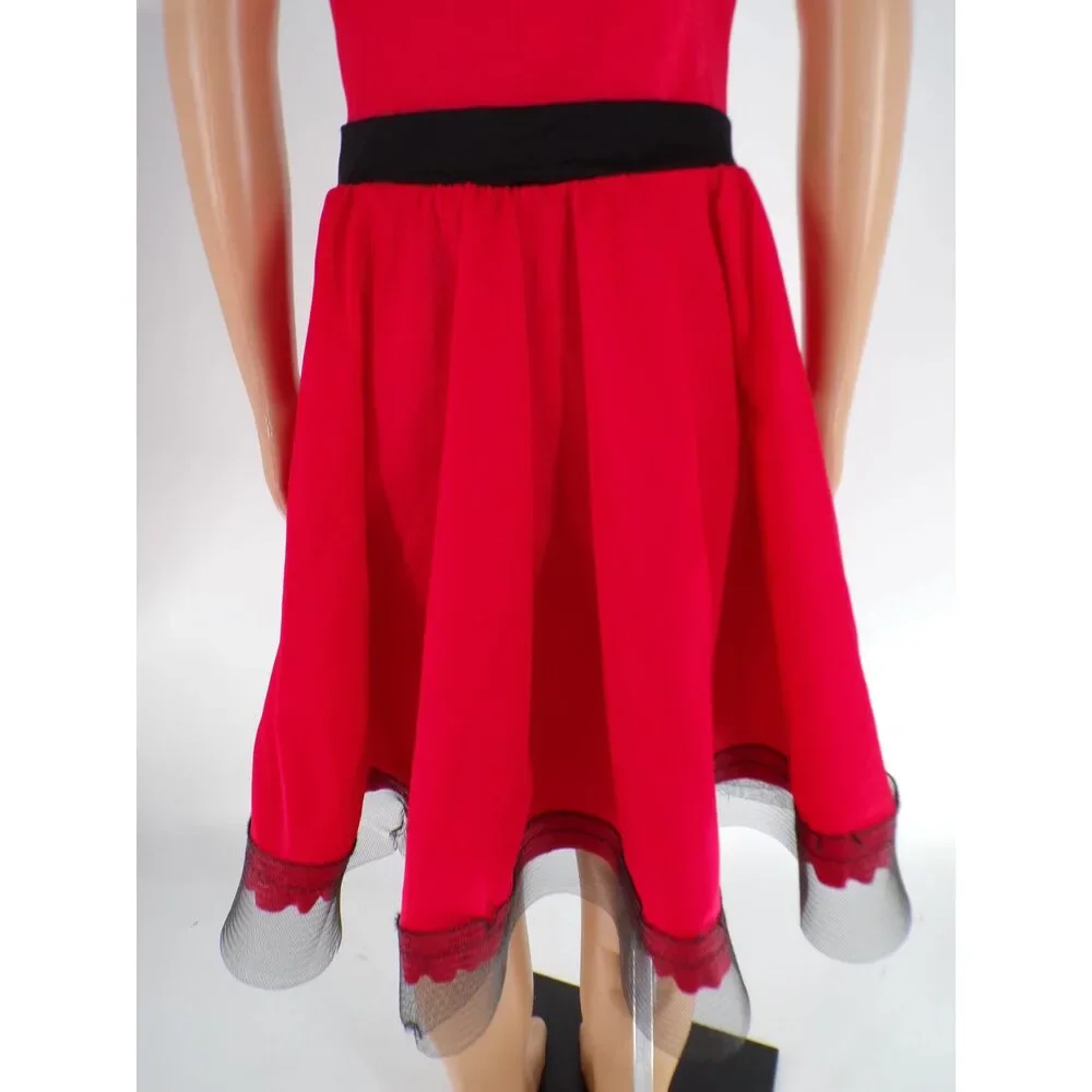 Pre-Owned Dance Costume Curtain Call P749 Medium Child Red Jazz